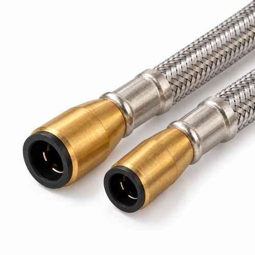 Flexibler Verbindungsschlauch 1,5 m mit 12/15-mm-Steckanschlüssen